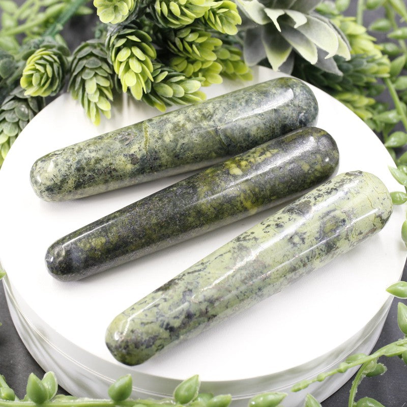 Polished Serpentine Massage Tool || Peru-Nature's Treasures