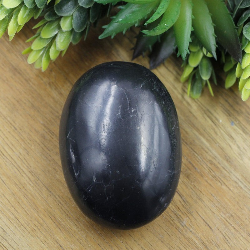 Polished Shungite Palm Stones || Protection || Pakistan-Nature's Treasures