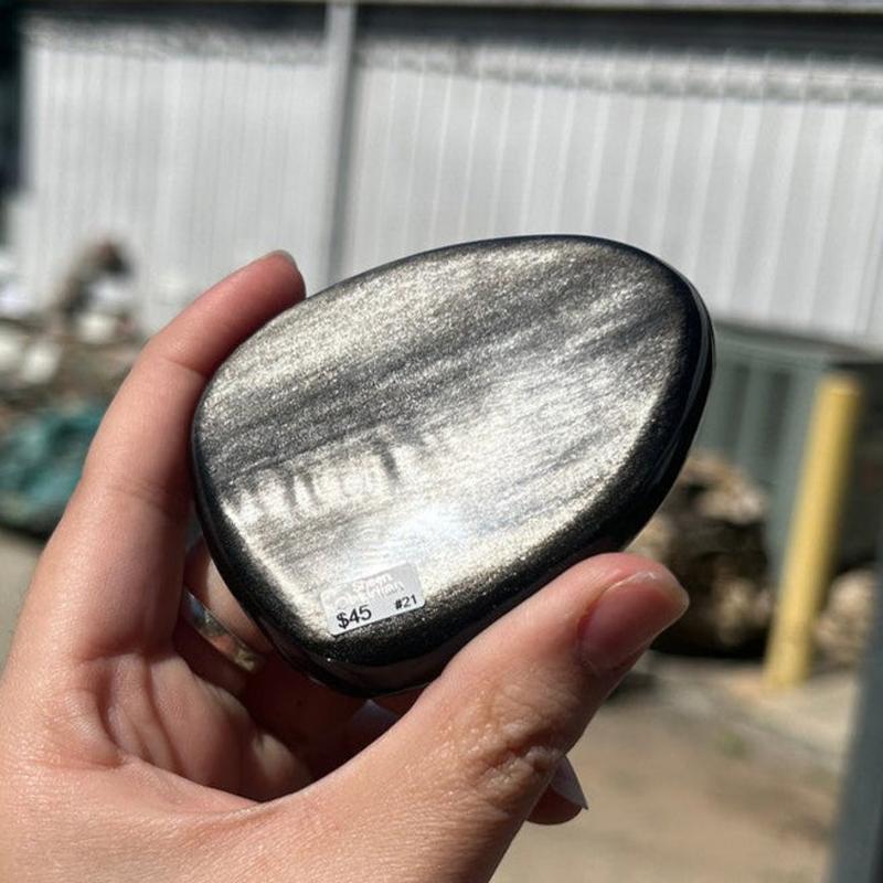 Polished Silver Sheen Obsidian Free Forms || Trunk Show 2024-Nature's Treasures