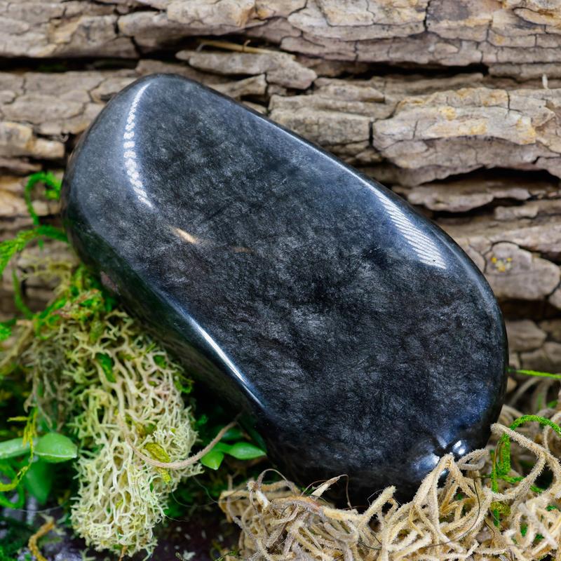 Polished Silver Sheen Obsidian Free Forms || Trunk Show 2024-Nature's Treasures