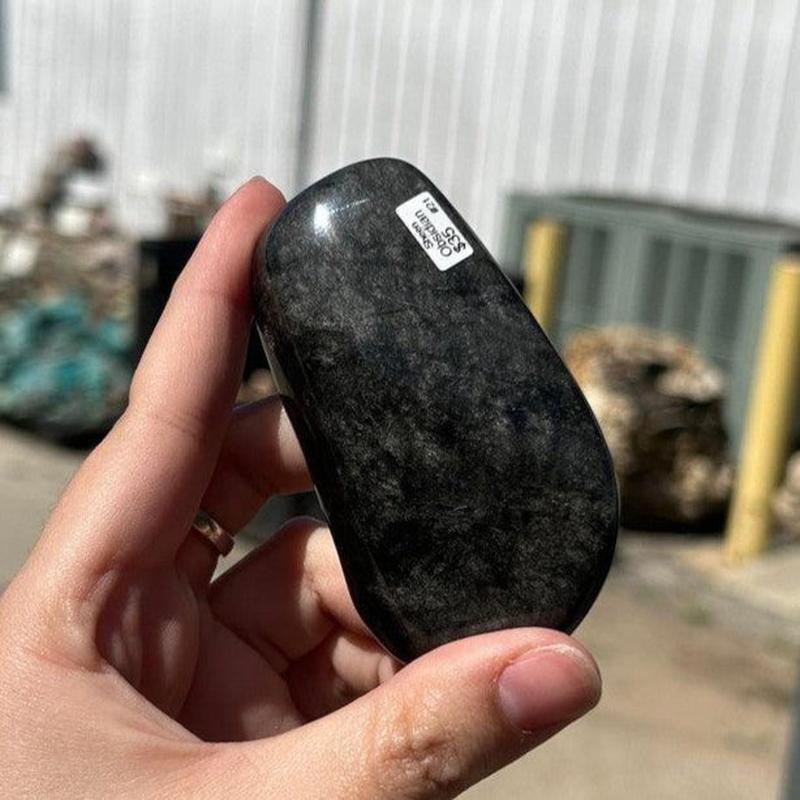 Polished Silver Sheen Obsidian Free Forms || Trunk Show 2024-Nature's Treasures