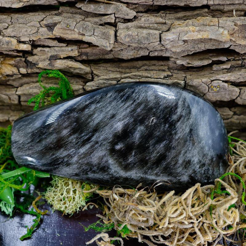 Polished Silver Sheen Obsidian Free Forms || Trunk Show 2024-Nature's Treasures