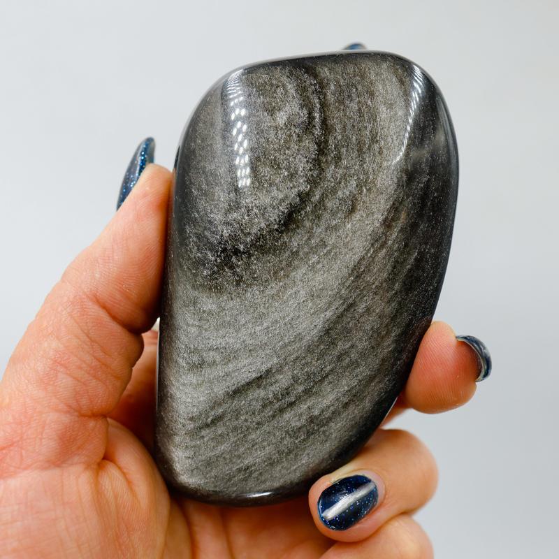 Polished Silver Sheen Obsidian Free Forms || Trunk Show 2024-Nature's Treasures