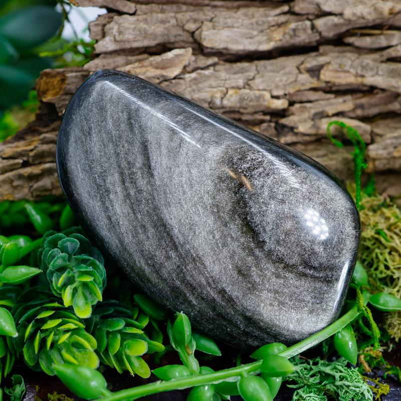 Polished Silver Sheen Obsidian Free Forms || Trunk Show 2024-Nature's Treasures