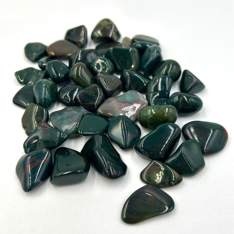 Polished Small Bloodstone Tumbles || Detoxing & Sacrifice || India-Nature's Treasures
