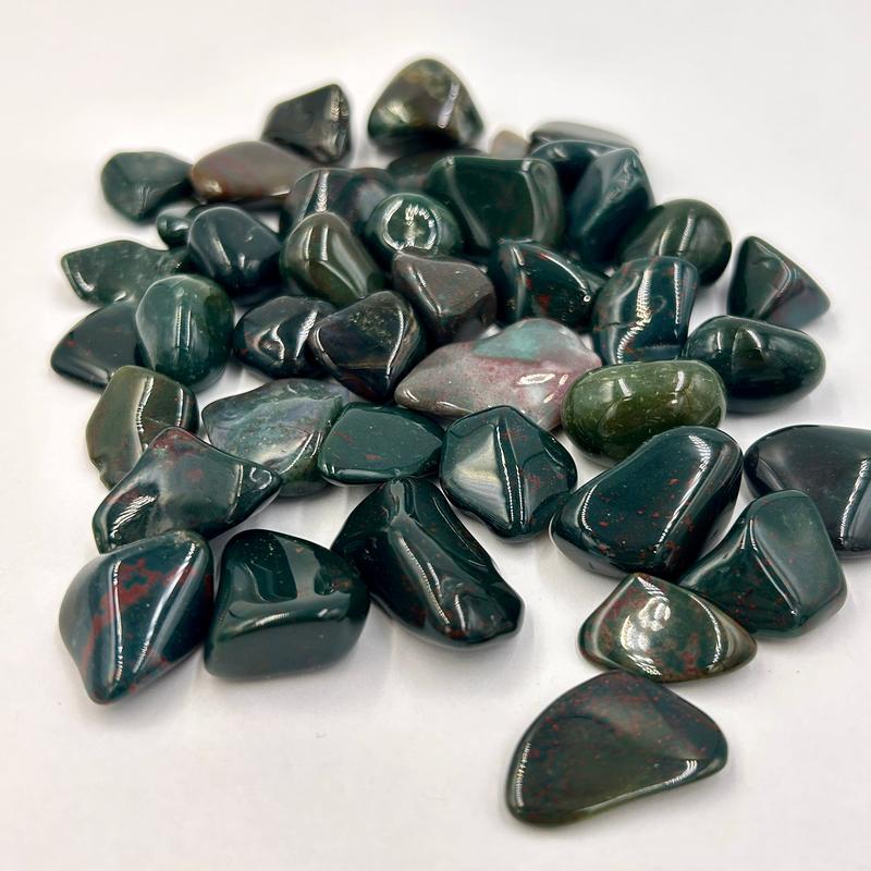 Polished Small Bloodstone Tumbles || Detoxing & Sacrifice || India-Nature's Treasures