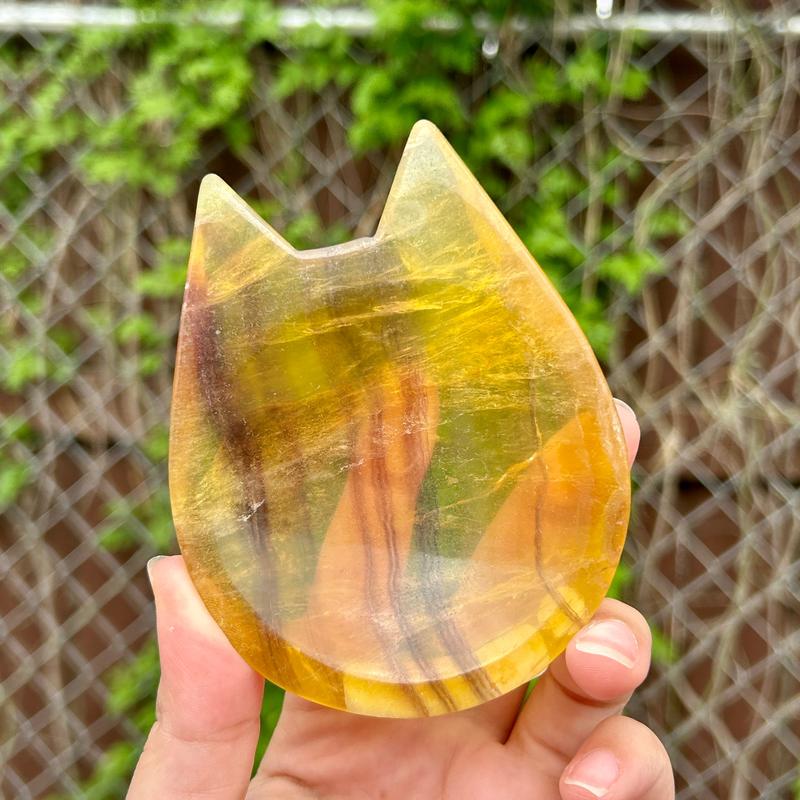 Polished Small Fluorite Dish Carved Bowls || Trunk Show-Nature's Treasures