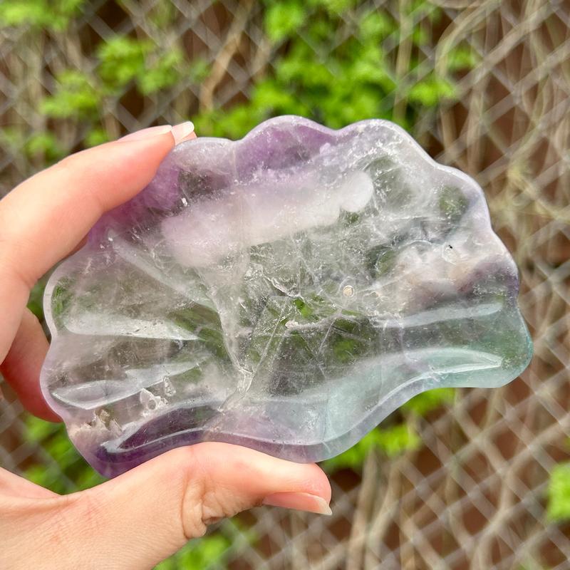 Polished Small Fluorite Dish Carved Bowls || Trunk Show-Nature's Treasures