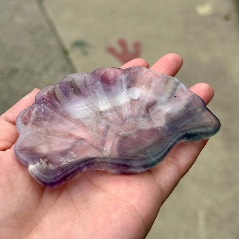Polished Small Fluorite Dish Carved Bowls || Trunk Show-Nature's Treasures