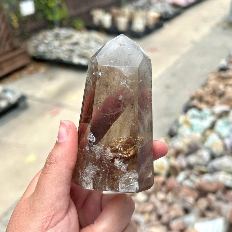 Polished Smoky Quartz Tower Points || Protection || Brazil-Nature's Treasures