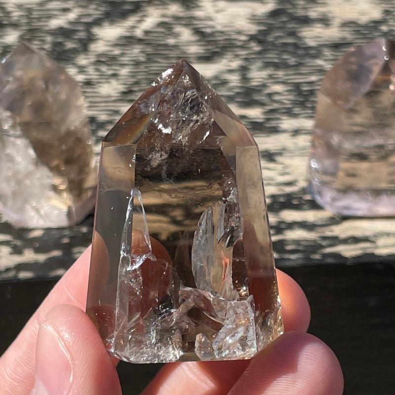 Polished Smoky Quartz Tower Points || Protection || Brazil-Nature's Treasures