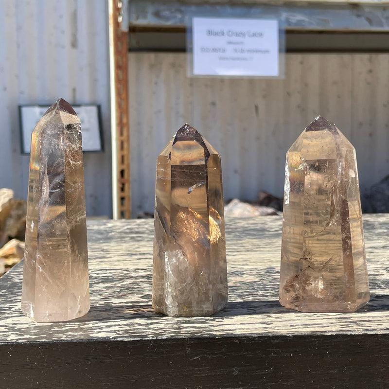 Polished Smoky Quartz Tower Points || Protection || Brazil-Nature's Treasures