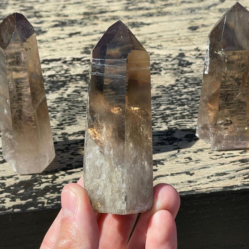 Polished Smoky Quartz Tower Points || Protection || Brazil-Nature's Treasures