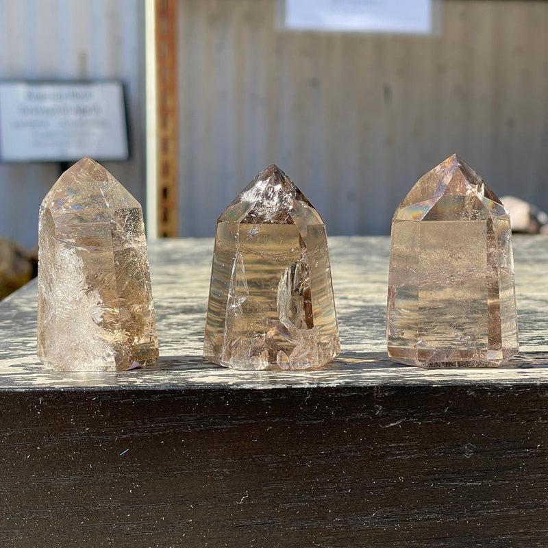 Polished Smoky Quartz Tower Points || Protection || Brazil-Nature's Treasures