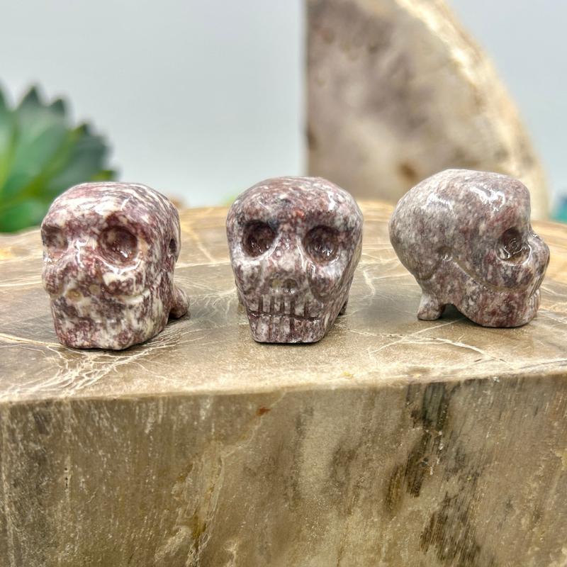 Polished Soapstone Skull Carvings || Peru-Nature's Treasures