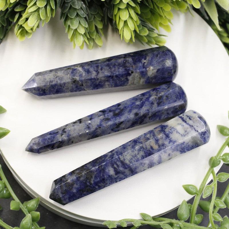 Polished Sodalite Massage Point Tool || Africa-Nature's Treasures