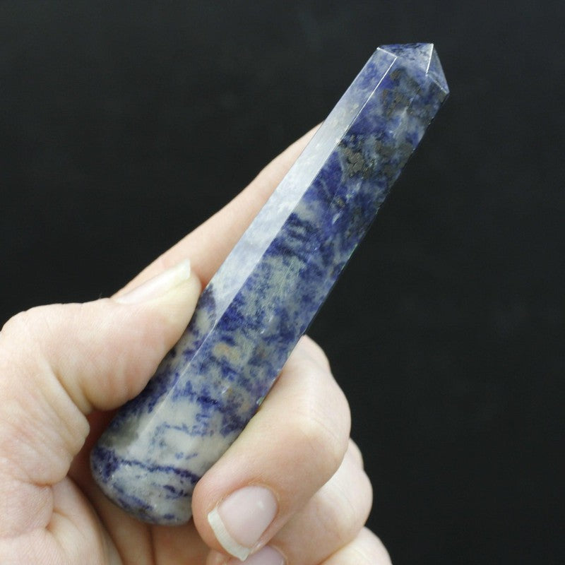 Polished Sodalite Massage Point Tool || Africa-Nature's Treasures