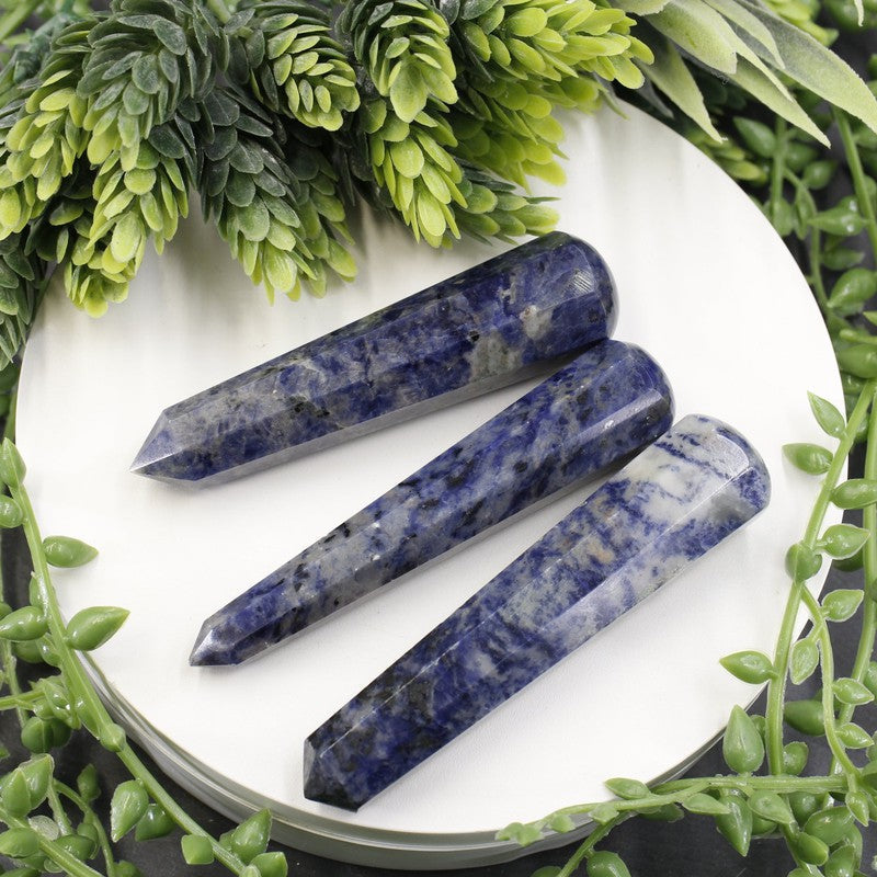 Polished Sodalite Massage Point Tool || Africa-Nature's Treasures