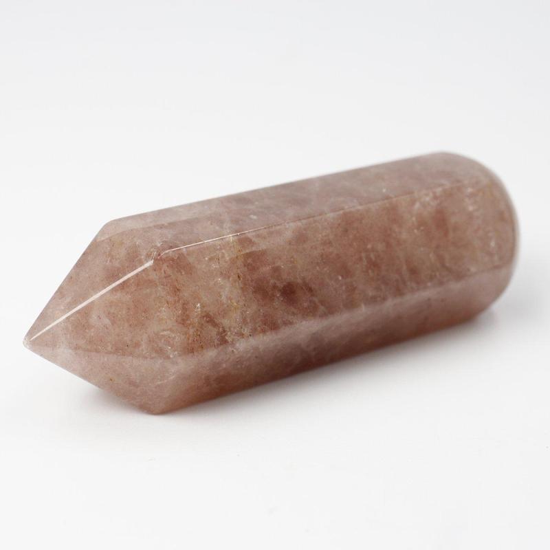 Polished Strawberry Quartz Point Massage Tool || Inner Peace-Nature's Treasures