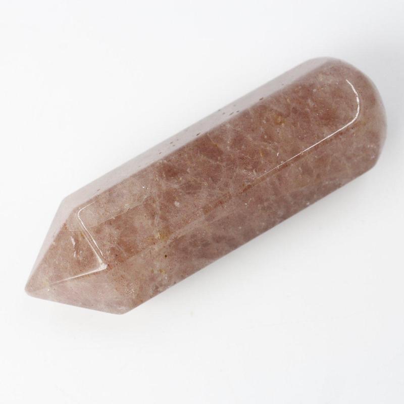 Polished Strawberry Quartz Point Massage Tool || Inner Peace-Nature's Treasures