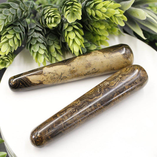 Polished Stromatolite Massage Tool || Peru-Nature's Treasures