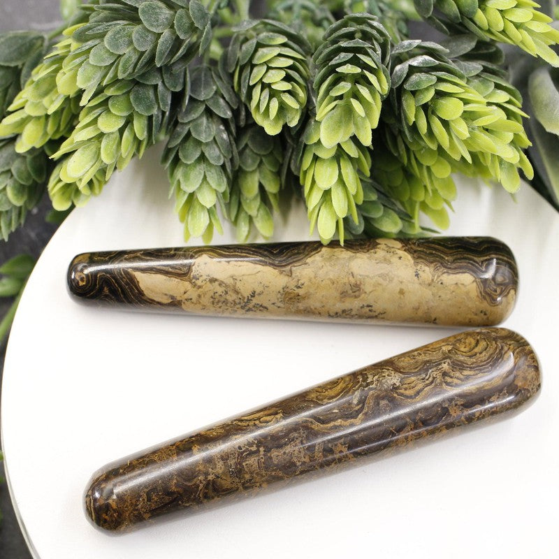 Polished Stromatolite Massage Tool || Peru-Nature's Treasures