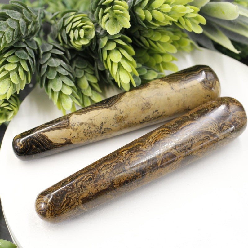 Polished Stromatolite Massage Tool || Peru-Nature's Treasures