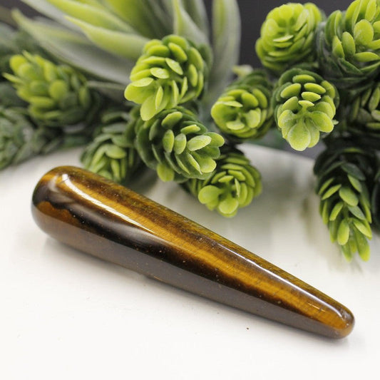 Polished Tiger's Eye Massage Tool || Brazil-Nature's Treasures