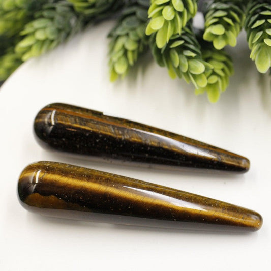 Polished Tiger's Eye Massage Tool || Brazil-Nature's Treasures