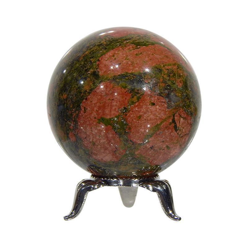 Polished Unakite Jasper Sphere || 45 MM || China-Nature's Treasures