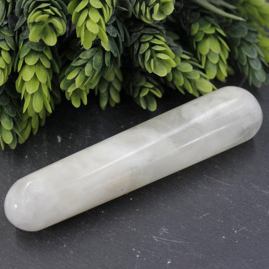 Polished White Calcite Massage Tool || Peru-Nature's Treasures