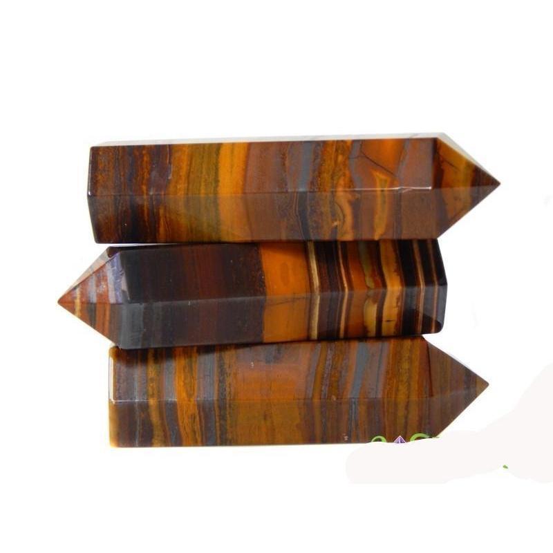 Polished Yellow Tiger's Eye Tower Points || Brazil