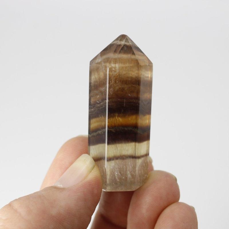 Polished Yellow and Purple Fluorite Tower Points || Creativity, Mental Clarity-Nature's Treasures