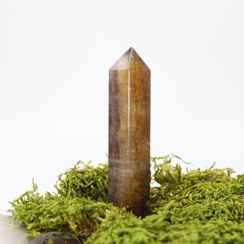 Polished Yellow and Purple Fluorite Tower Points || Creativity, Mental Clarity-Nature's Treasures