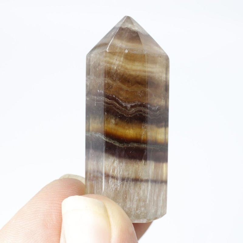 Polished Yellow and Purple Fluorite Tower Points || Creativity, Mental Clarity-Nature's Treasures