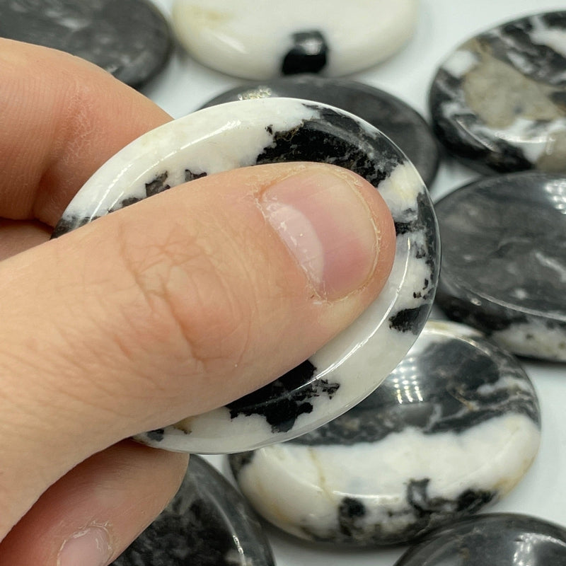 Polished Zebra Jasper Worry Palm Stones || Grounding || Egypt-Nature's Treasures