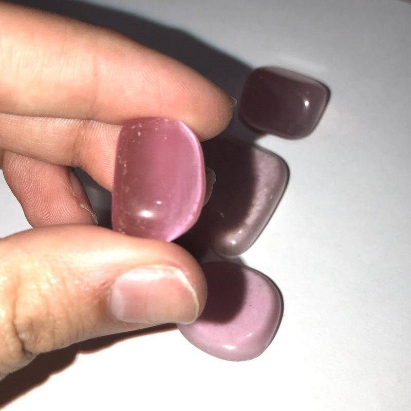 Polished and Colored Fiber Optic Glass Tumbles || Meditation & Intention || USA-Nature's Treasures