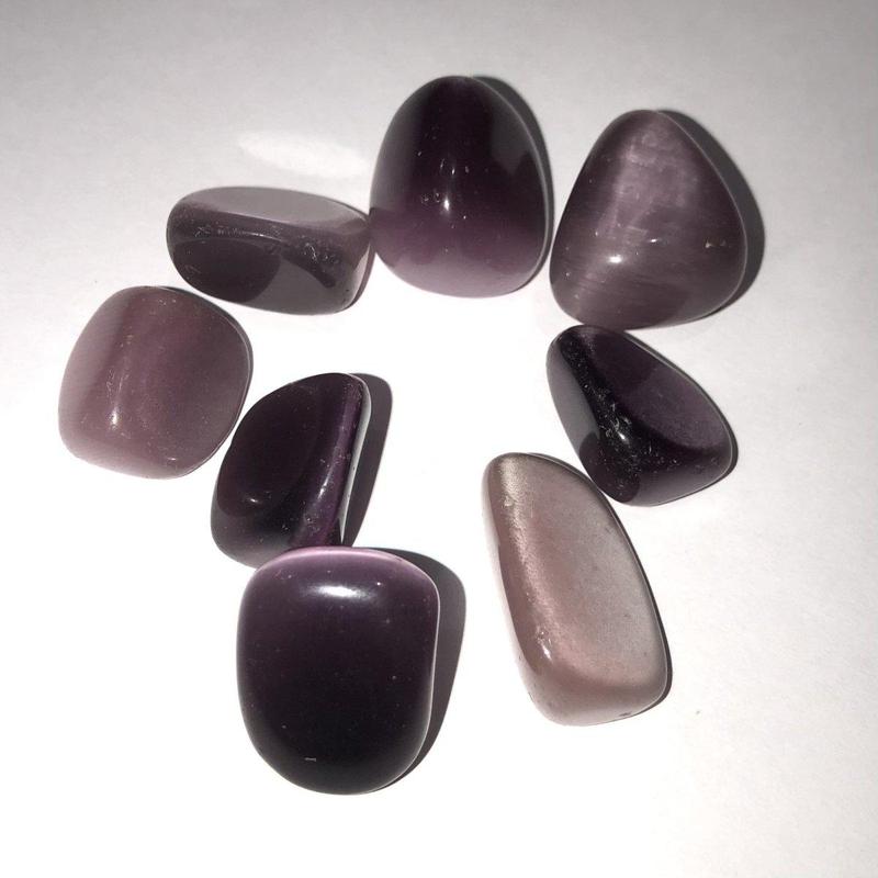 Polished and Colored Fiber Optic Glass Tumbles || Meditation & Intention || USA-Nature's Treasures