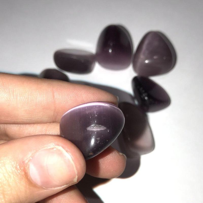 Polished and Colored Fiber Optic Glass Tumbles || Meditation & Intention || USA-Nature's Treasures