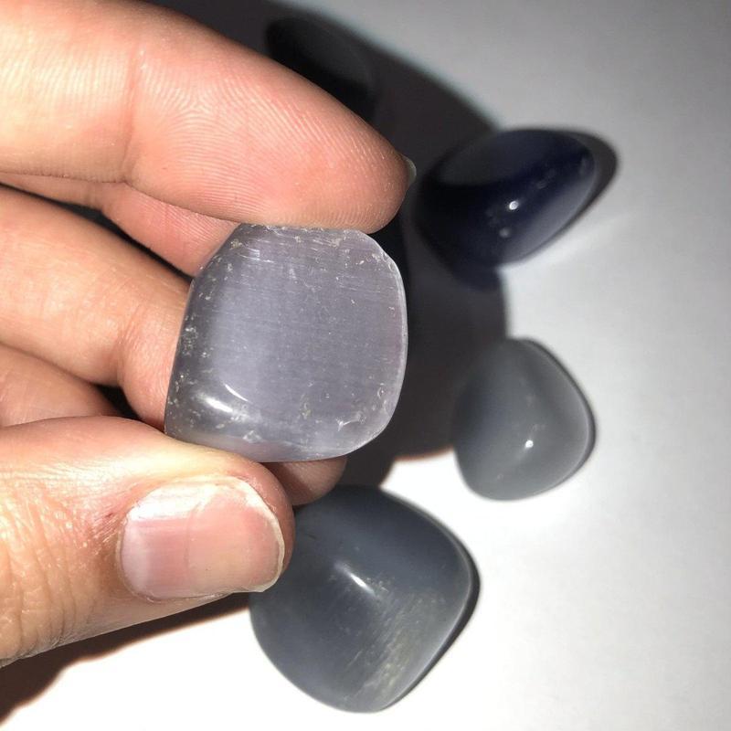 Polished and Colored Fiber Optic Glass Tumbles || Meditation & Intention || USA-Nature's Treasures