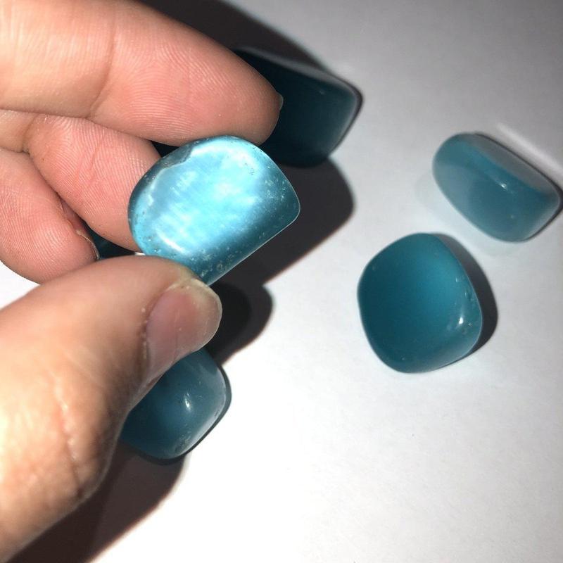 Polished and Colored Fiber Optic Glass Tumbles || Meditation & Intention || USA-Nature's Treasures