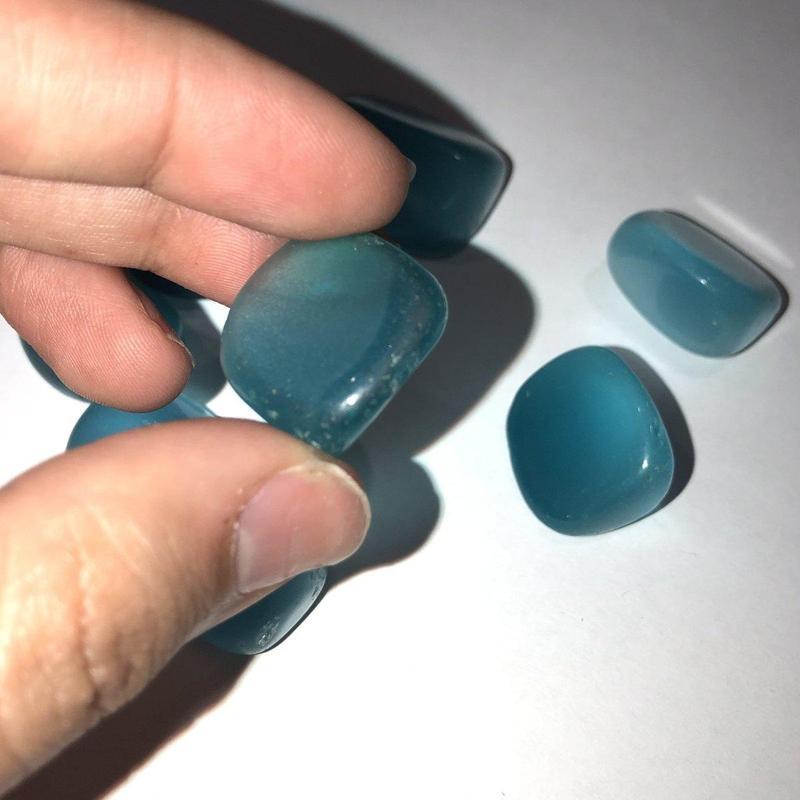 Polished and Colored Fiber Optic Glass Tumbles || Meditation & Intention || USA-Nature's Treasures