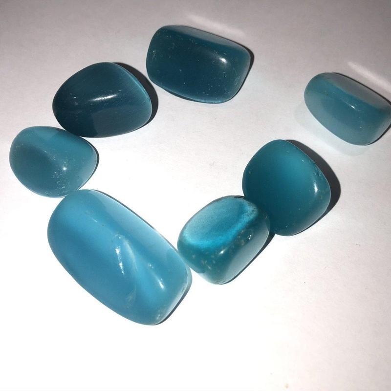 Polished and Colored Fiber Optic Glass Tumbles || Meditation & Intention || USA-Nature's Treasures