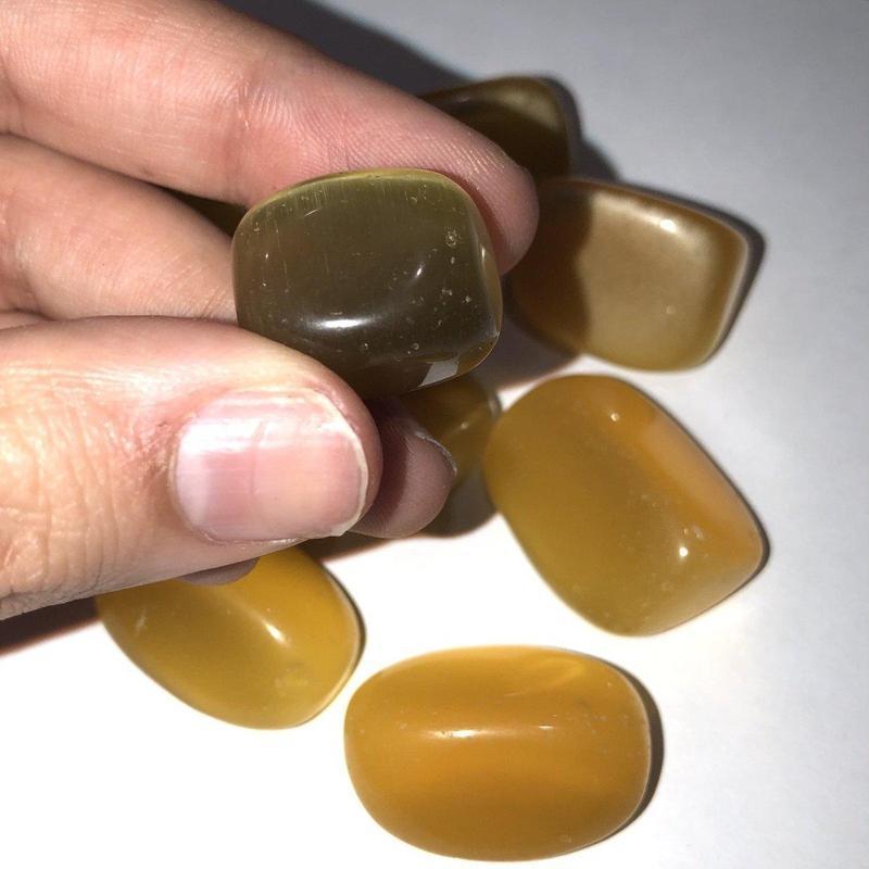 Polished and Colored Fiber Optic Glass Tumbles || Meditation & Intention || USA-Nature's Treasures