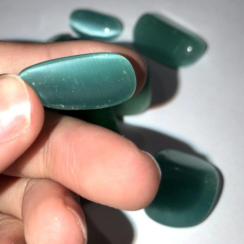 Polished and Colored Fiber Optic Glass Tumbles || Meditation & Intention || USA-Nature's Treasures