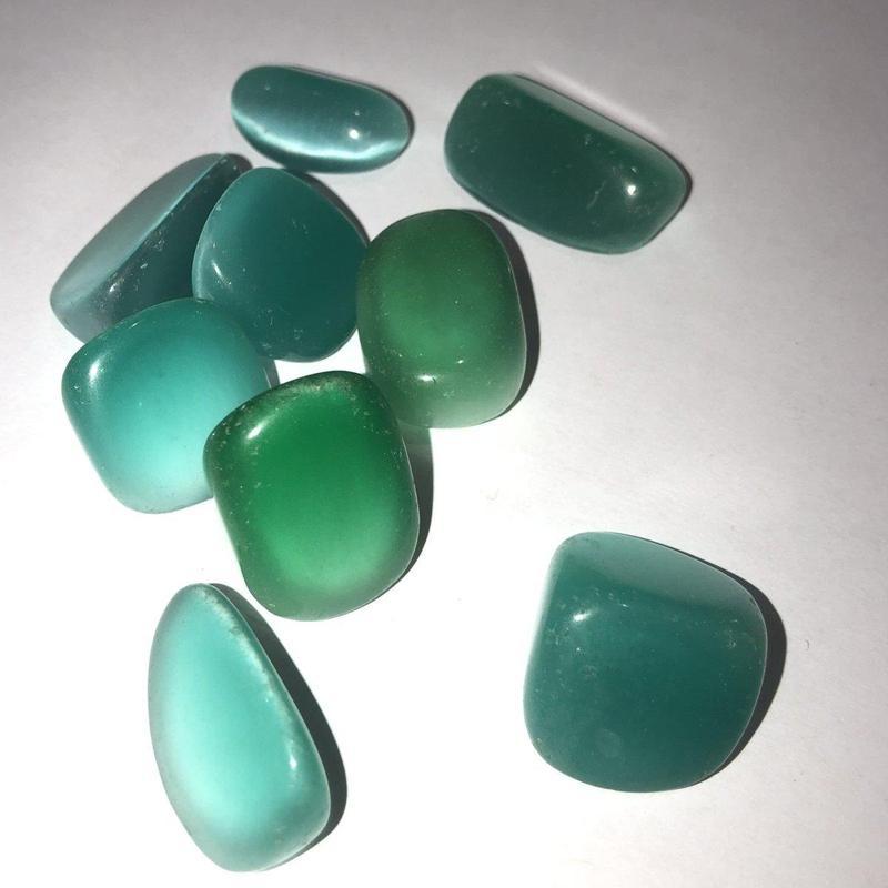 Polished and Colored Fiber Optic Glass Tumbles || Meditation & Intention || USA-Nature's Treasures