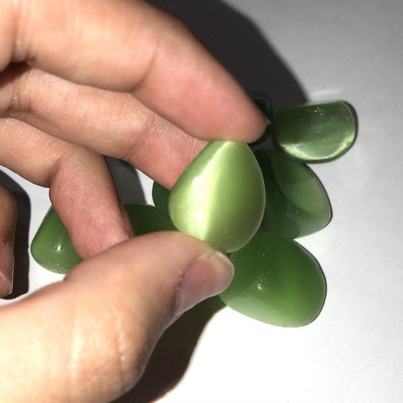 Polished and Colored Fiber Optic Glass Tumbles || Meditation & Intention || USA-Nature's Treasures