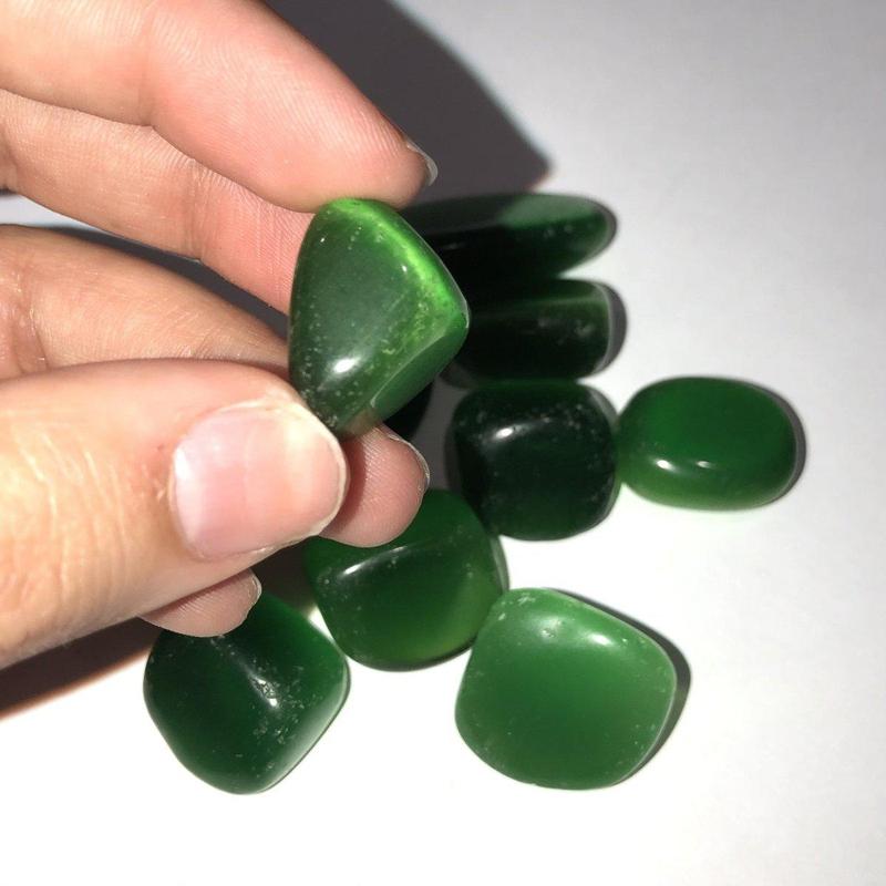 Polished and Colored Fiber Optic Glass Tumbles || Meditation & Intention || USA-Nature's Treasures