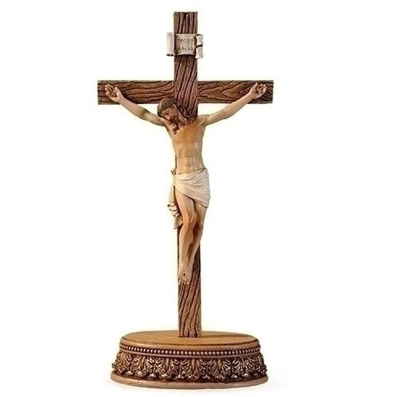 Polyresin Crucifix Cross Statue Home Decor-Nature's Treasures