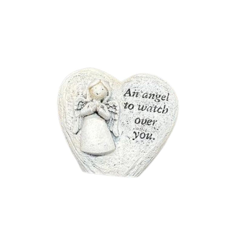 Polyresin Inspirational Quote Home And Garden Heart Statues-Nature's Treasures